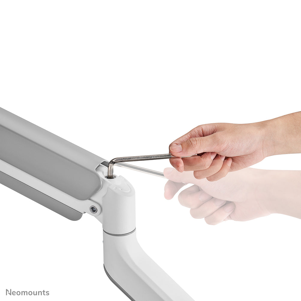 Neomounts DS70PLUS 450WH1 – Tischhalterung – bis 49", VESA 100 × 100 mm, 18 kg, neigbar, weiss