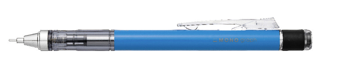 Tombow MONO graph Druckbleistift – 0,7 mm – Blau – Schüttel-Mechanismus – 1er-Pack