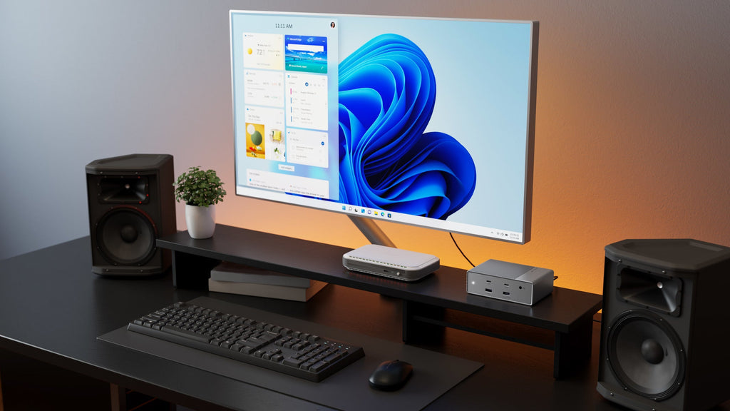 HYPER HDG215-EU Dockingstation – USB-C, 2× DP, 2× HDMI, 3× USB-A, 2× USB-C, 100 W PD, GbE, für Windows/Mac/iPad