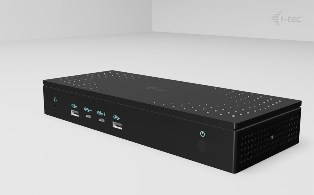 i-tec Universelle Dockingstation – USB-C, 2× DP, 3× HDMI, 3× USB-A, 2× USB-C, 100 W PD, 2,5GbE
