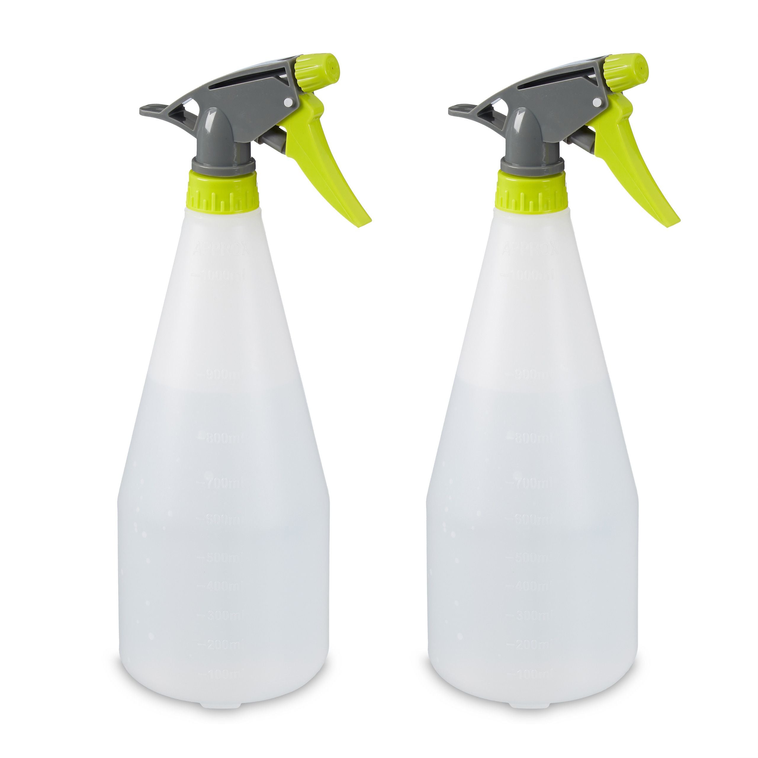 Relaxdays Sprühflasche – 1 l – Grün – Kunststoff