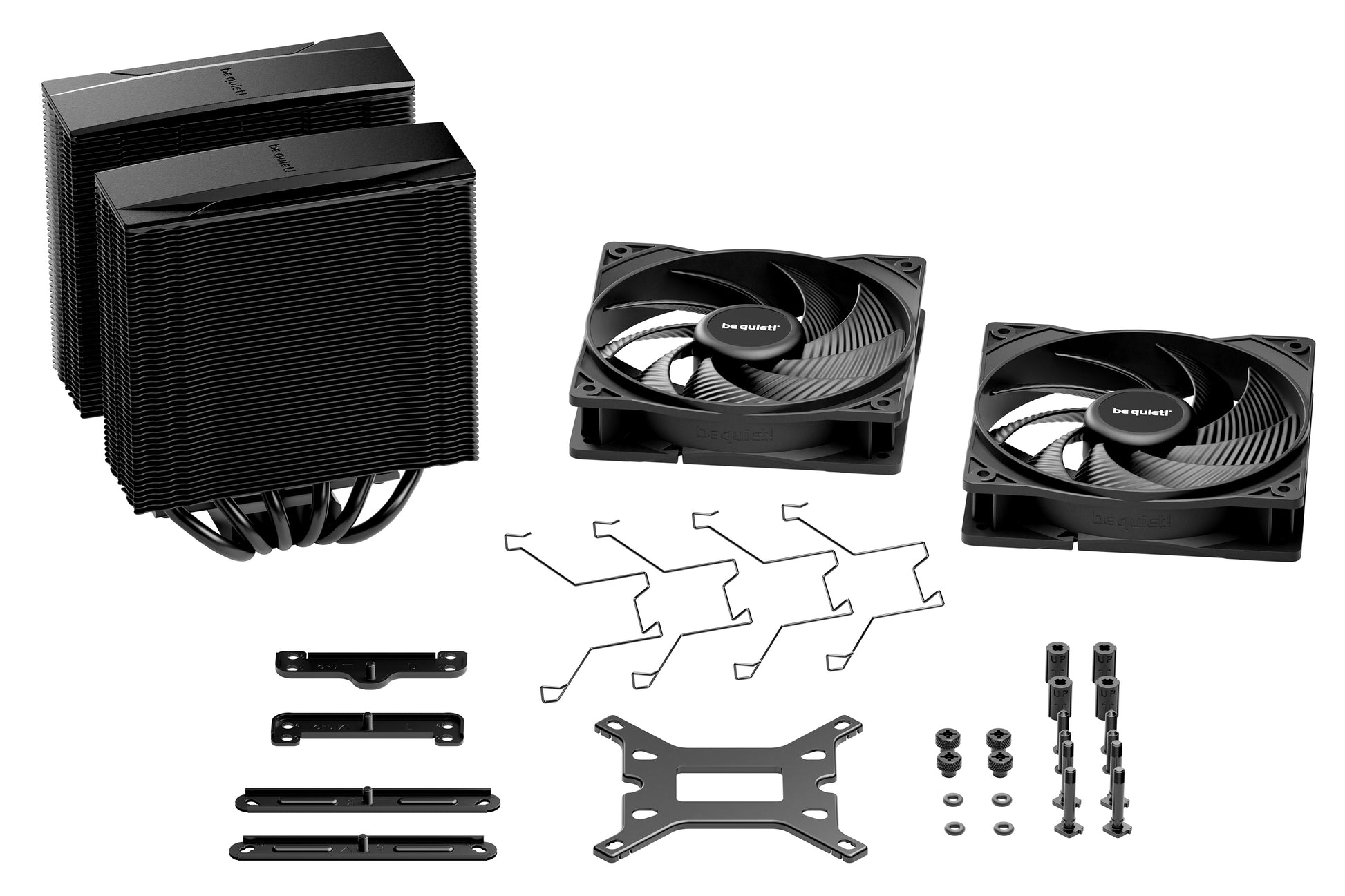 be quiet! be quiet Pure Rock Pro 3 Black – CPU-Kühler 120 mm, 2000 U/min, TDP 250 W, 34,8 dB, Schwarz