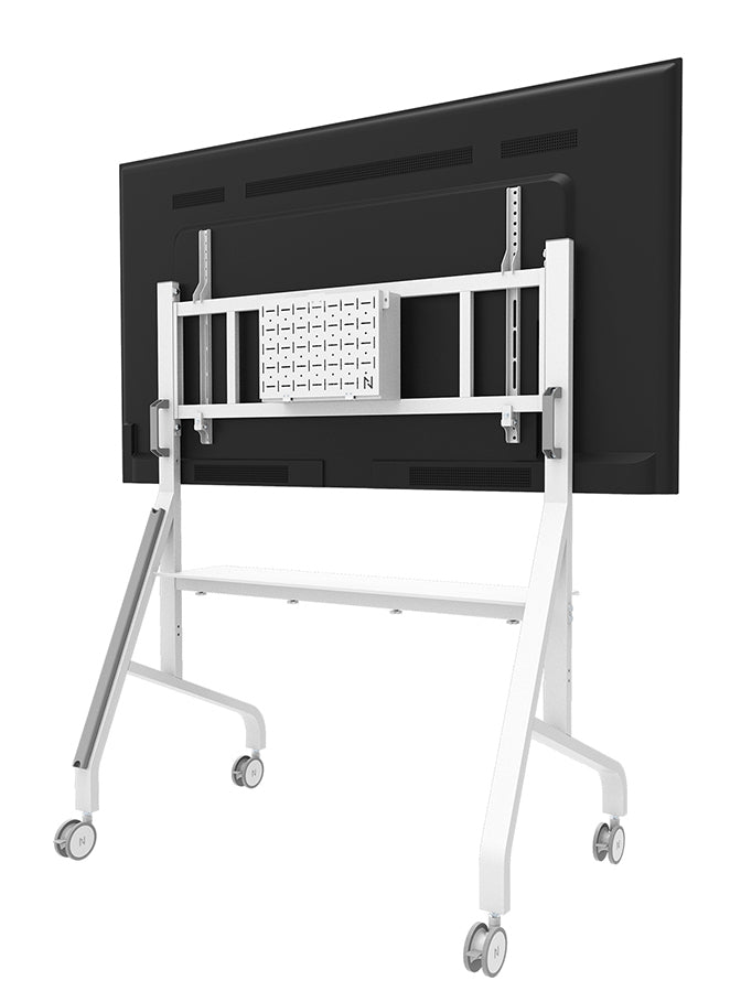 Neomounts MOVE Go XL FL50-575WH1 – Trolley, höhenverstellbar, für 65–110", VESA 100×100–1000×600, bis 125 kg