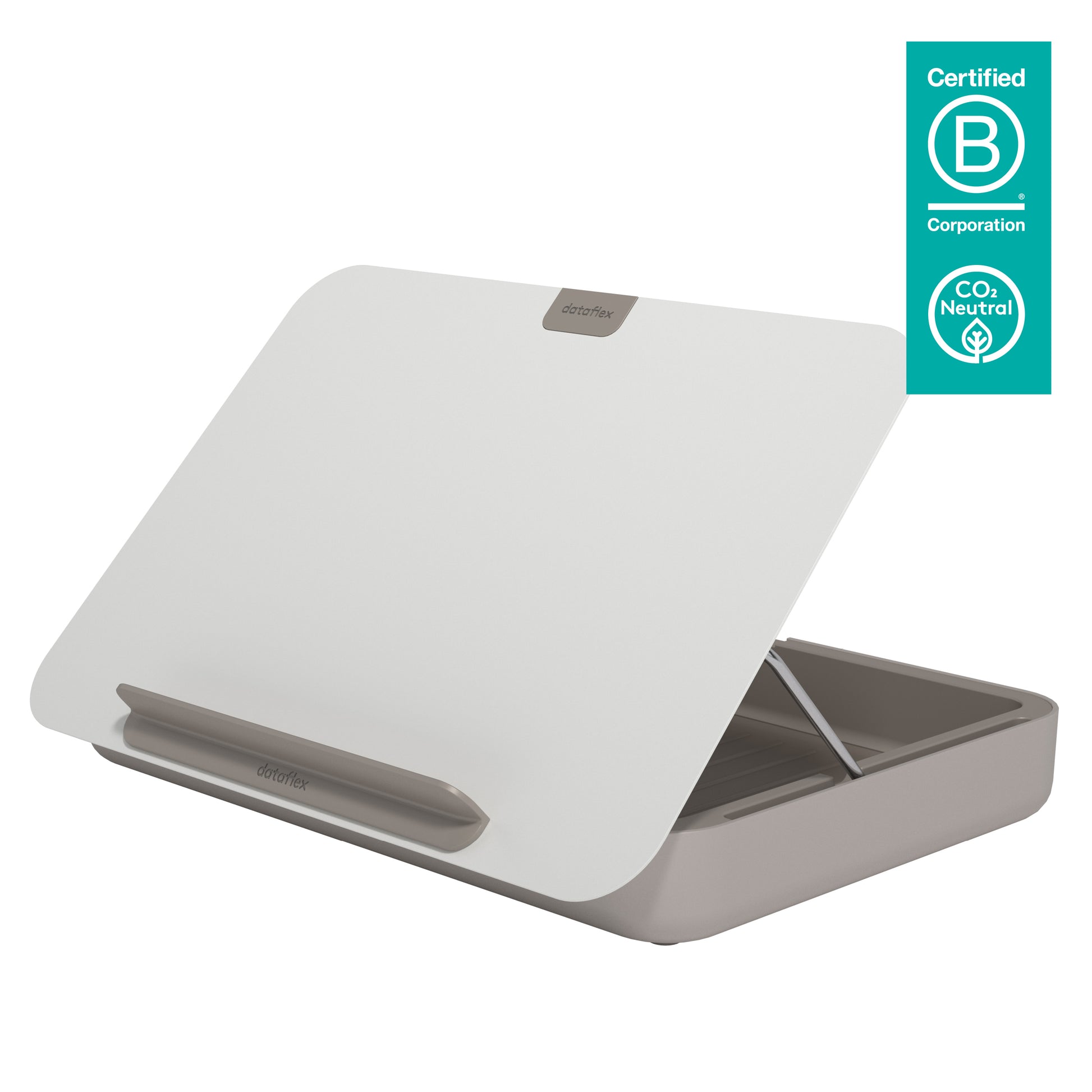 Dataflex Laptop-Ständer – bis 15" – höhenverstellbar, 6 kg Tragkraft – Weiss