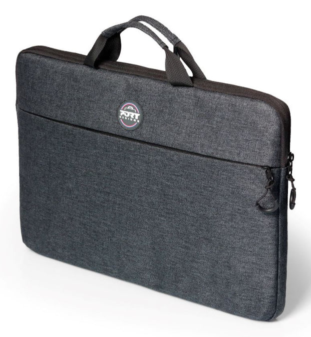 Port Designs Belize Ergoview Notebook-Tasche 16" – mit Fronttasche, aus r-PET – Grau