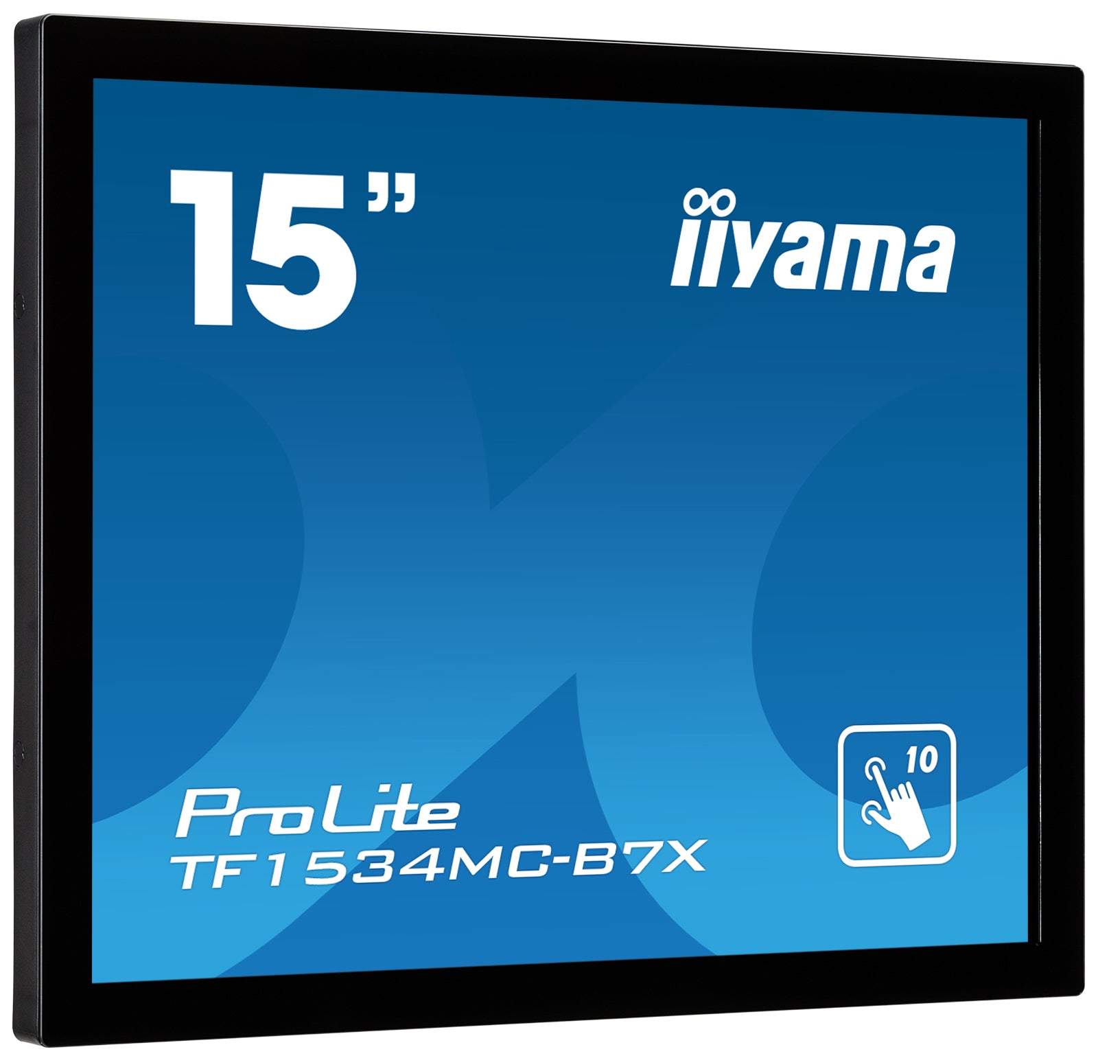 iiyama TF1534MC-B7X – Monitor, 15", 1024 × 768 (XGA), TN, Touch, 60 Hz, 370 cd/m², VESA 100 × 100, Schwarz