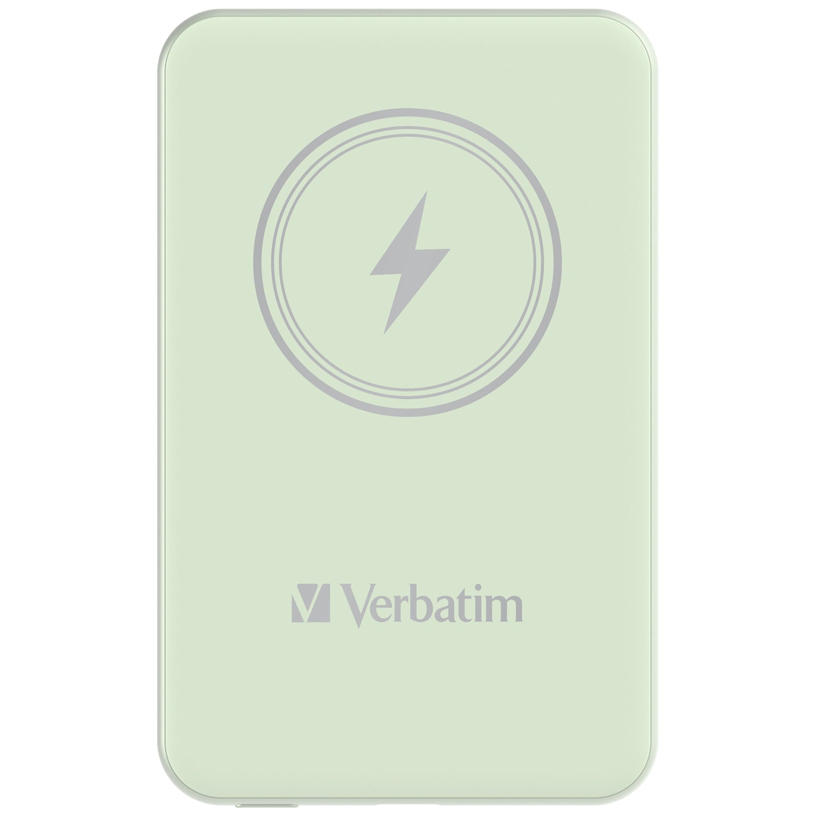 Verbatim Charge & Go MagSafe Powerbank 5'000 mAh – 20 W PD, MagSafe 15 W, 1× USB-C, grün