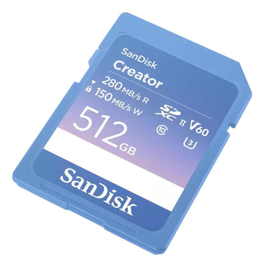 SanDisk Creator SDXC Karte 512 GB – V60, UHS-II