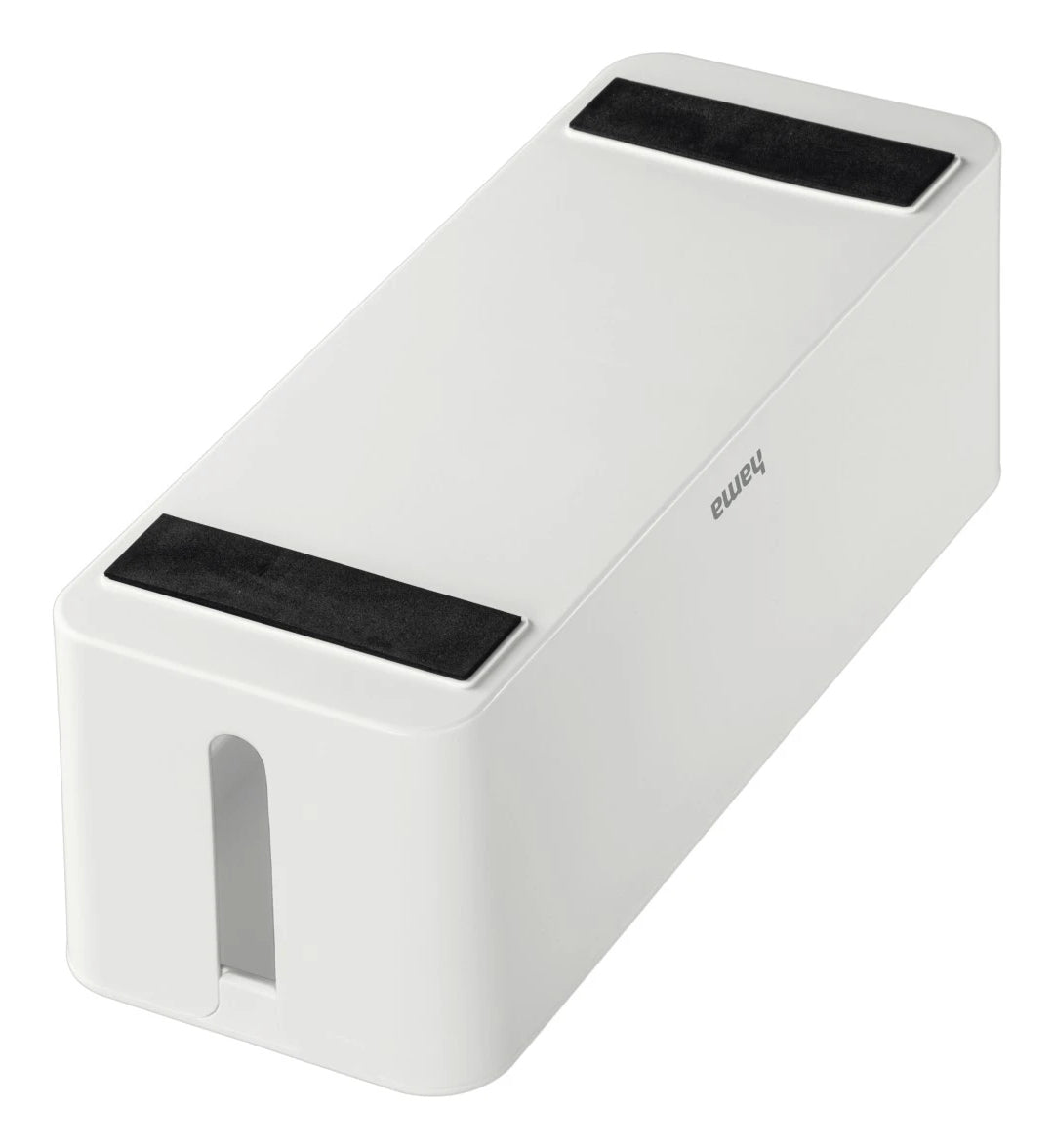 Hama Kabelbox – 406 × 156 mm, Kunststoff, Weiss, zuschneidbar, für Kabel bis Ø 20 mm