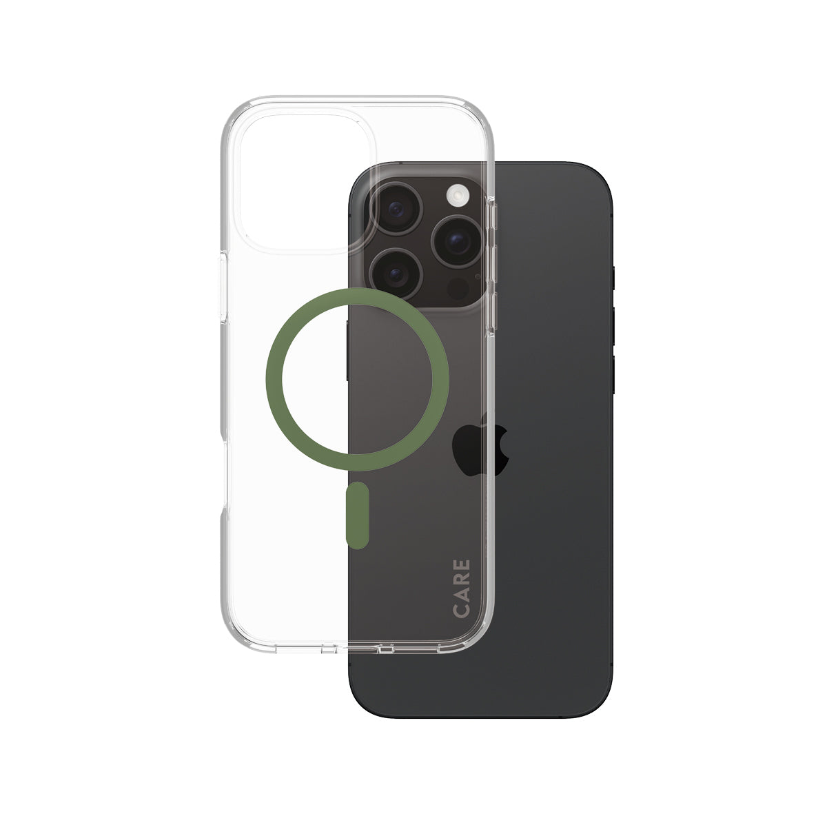 PanzerGlass Backcover CARE Flagship – für Apple iPhone 16 Pro Max – grün – MagSafe-kompatibel