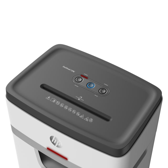 HP OneShred 12MC – Aktenvernichter, DIN P-5, Mikroschnitt 2 × 15 mm, 12 Blatt, 25 l
