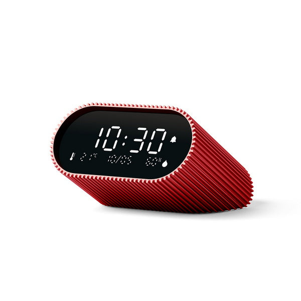 Lexon Wecker Ray Clock – digital, rot, Schlummerfunktion, Thermometer