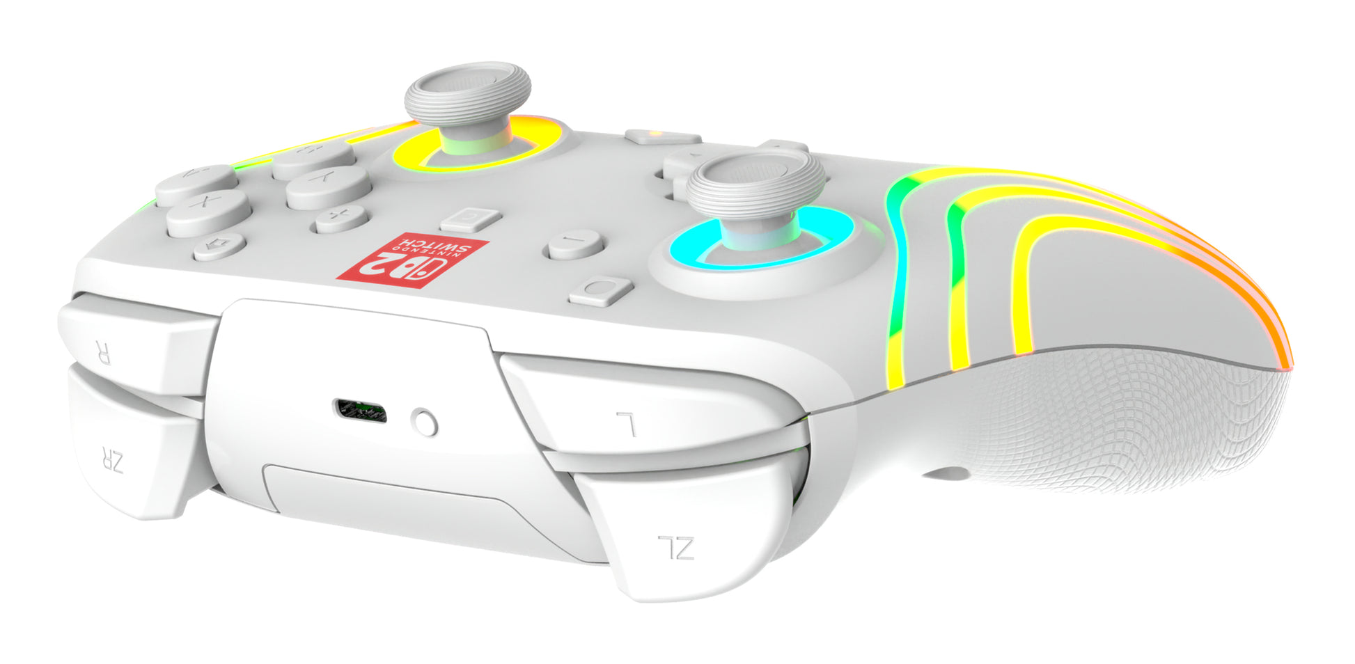 Turtle Beach Afterglow Wave – Gamepad – USB + Bluetooth, RGB, für Nintendo Switch, Weiss