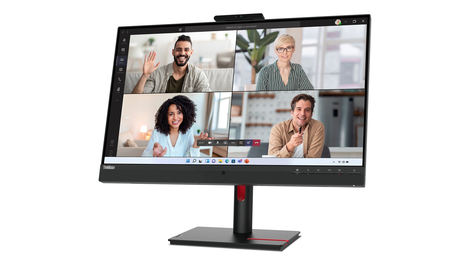 Lenovo Monitor, 27", 2560 × 1440 (WQHD), IPS, HDMI 2.1, DisplayPort 1.4, DP Out, USB 3.2