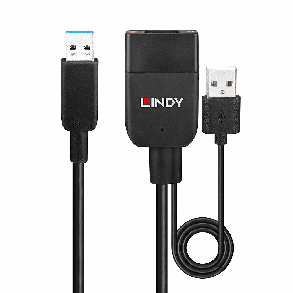 Lindy USB-A auf USB-A Kabel – USB 3.2 Gen 2 (10 Gbit/s) – 35 m – Schwarz