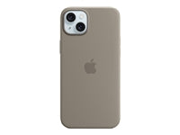 Apple Backcover – für Apple iPhone 15 Plus, MagSafe, Mikrofaser+Silikon, Graubraun