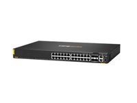 HPE Aruba Networking CX 6200F 24G – Managed Switch – 24×GbE, 4×SFP+, L3, PoE 370 W, 1U