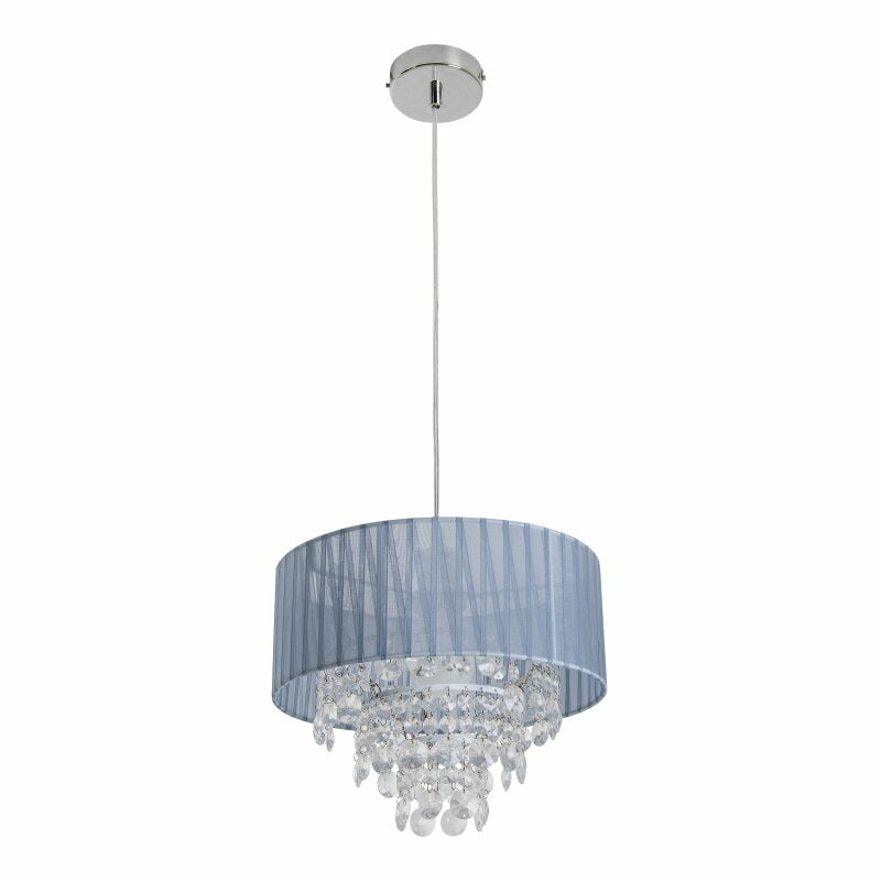 Näve Deckenleuchte – Ø 30 × 23 cm, 40 W, grau/transparent