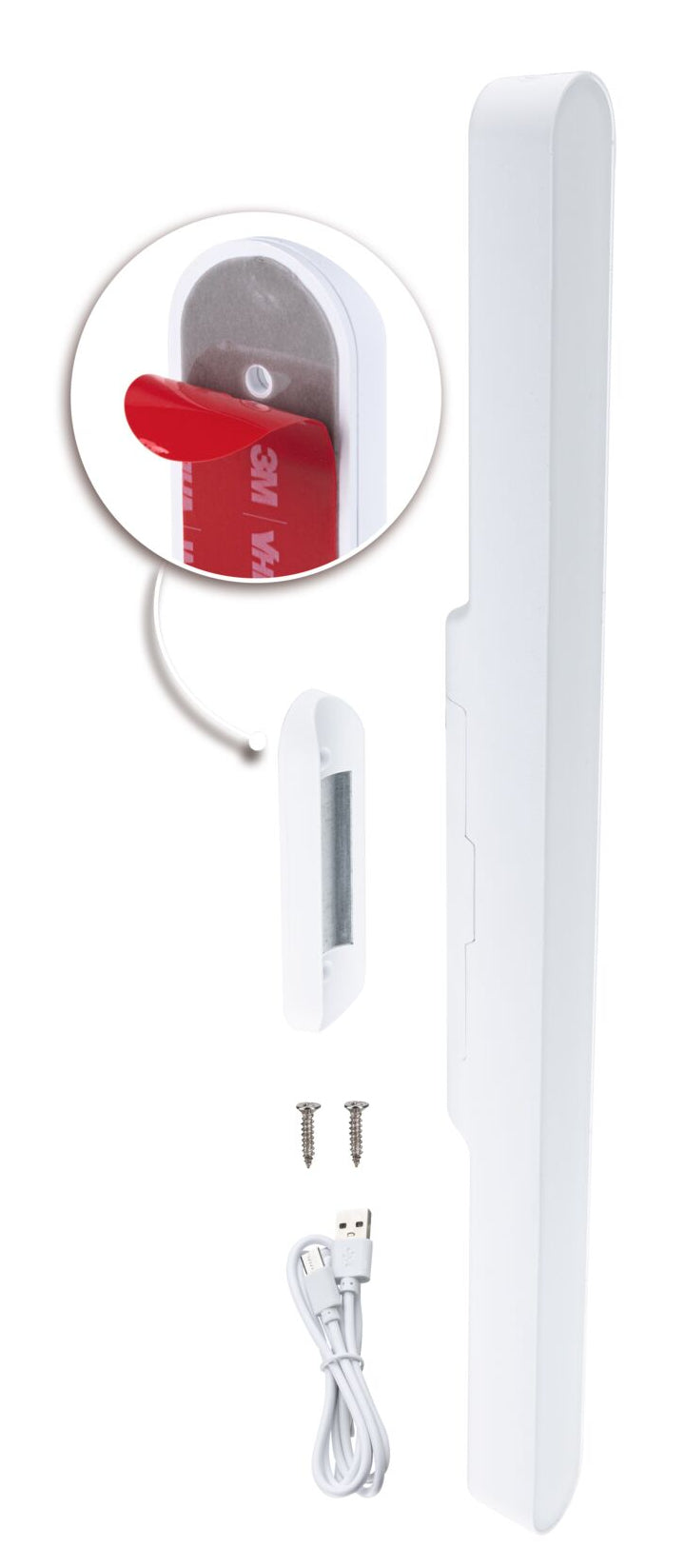 Paulmann Möbelleuchte Atali 24 – 40 cm, 310 lm, 2,6 W, 4000 K, dimmbar, Akku, weiss