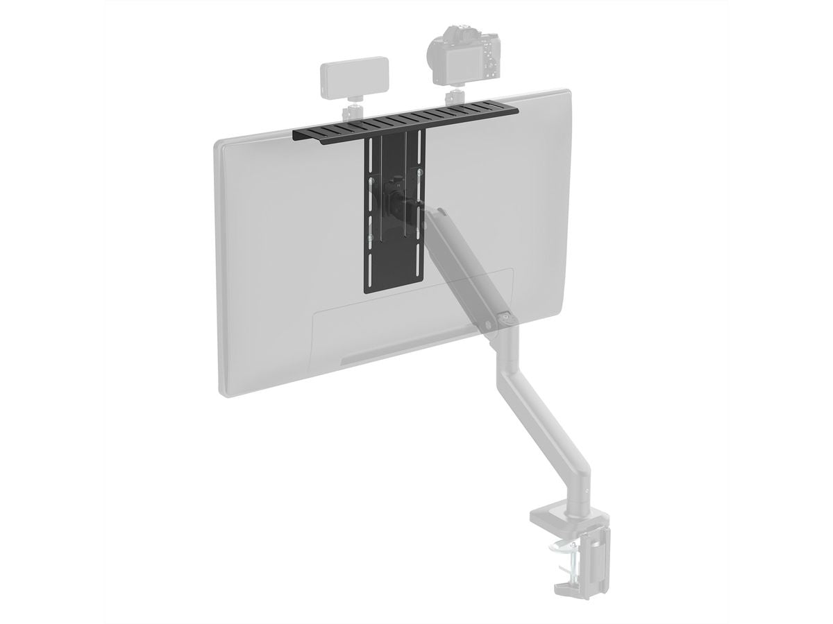 ROLINE All-in-one Geräteablage – VESA-Adapterplatte – 1 Monitor – bis 3 kg/Monitor – für VESA 100×100 mm