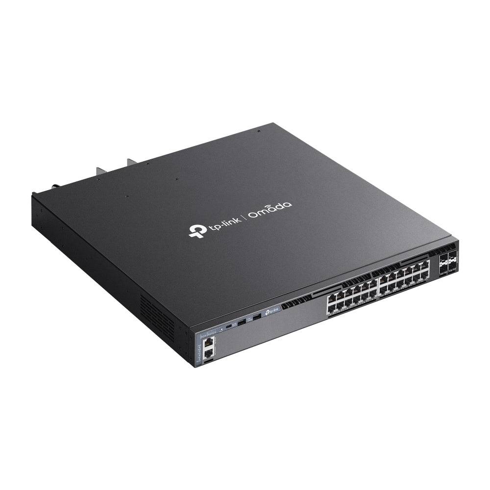 TP-Link SG6428XHP – Managed Switch – 24×GbE, 4×SFP+, L3, PoE+ 720 W, 1U