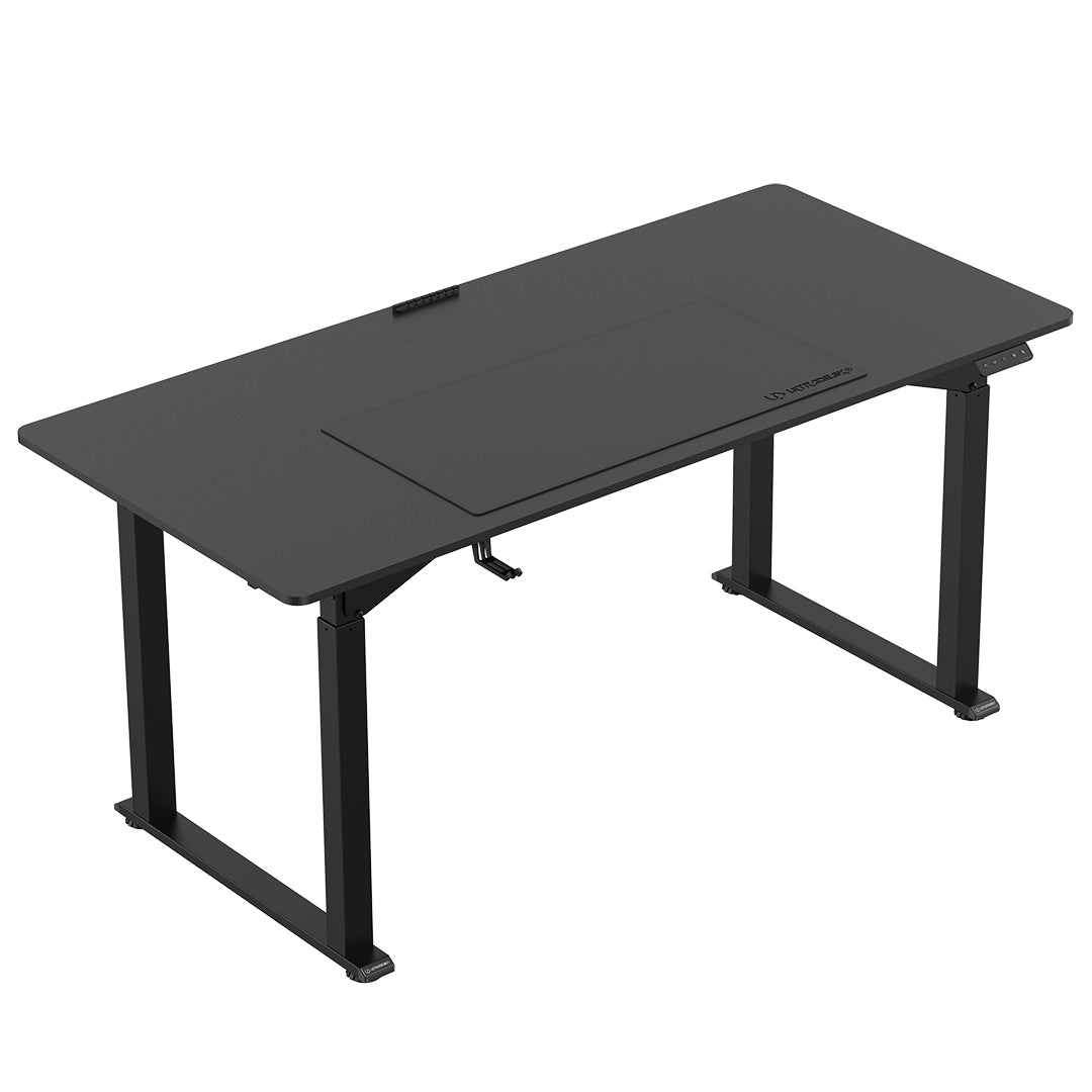 Ultradesk Uplift Gaming-Tisch – 160 × 75 cm, höhenverstellbar, schwarz, Stahl