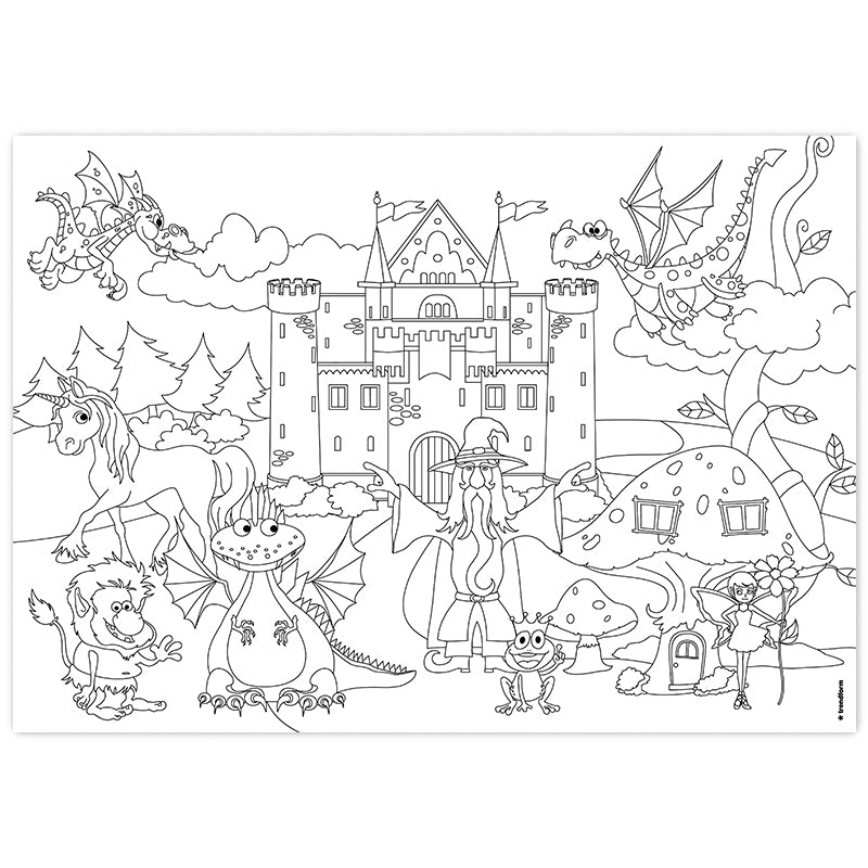 Trendform Tischset für Kinder, Papier, Bauernhof-Motiv – 29,7 × 42 cm – FSC – 12 Stk.