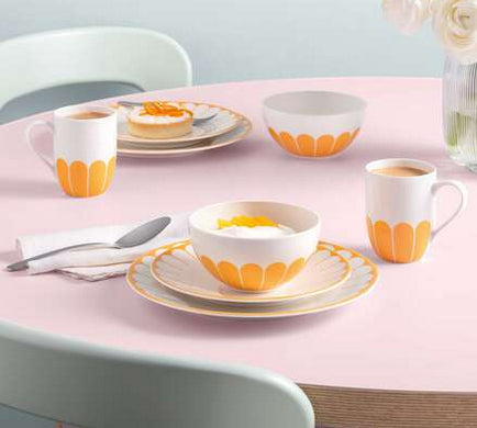 Villeroy & Boch Fleur Soleil Henkelbecher – Spülmaschinenfest, Gelb