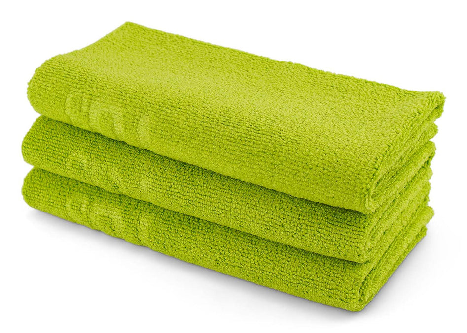 21CARS Mikrofasertuch – für Auto – 40 × 40 cm – 3 Stk. – Grün