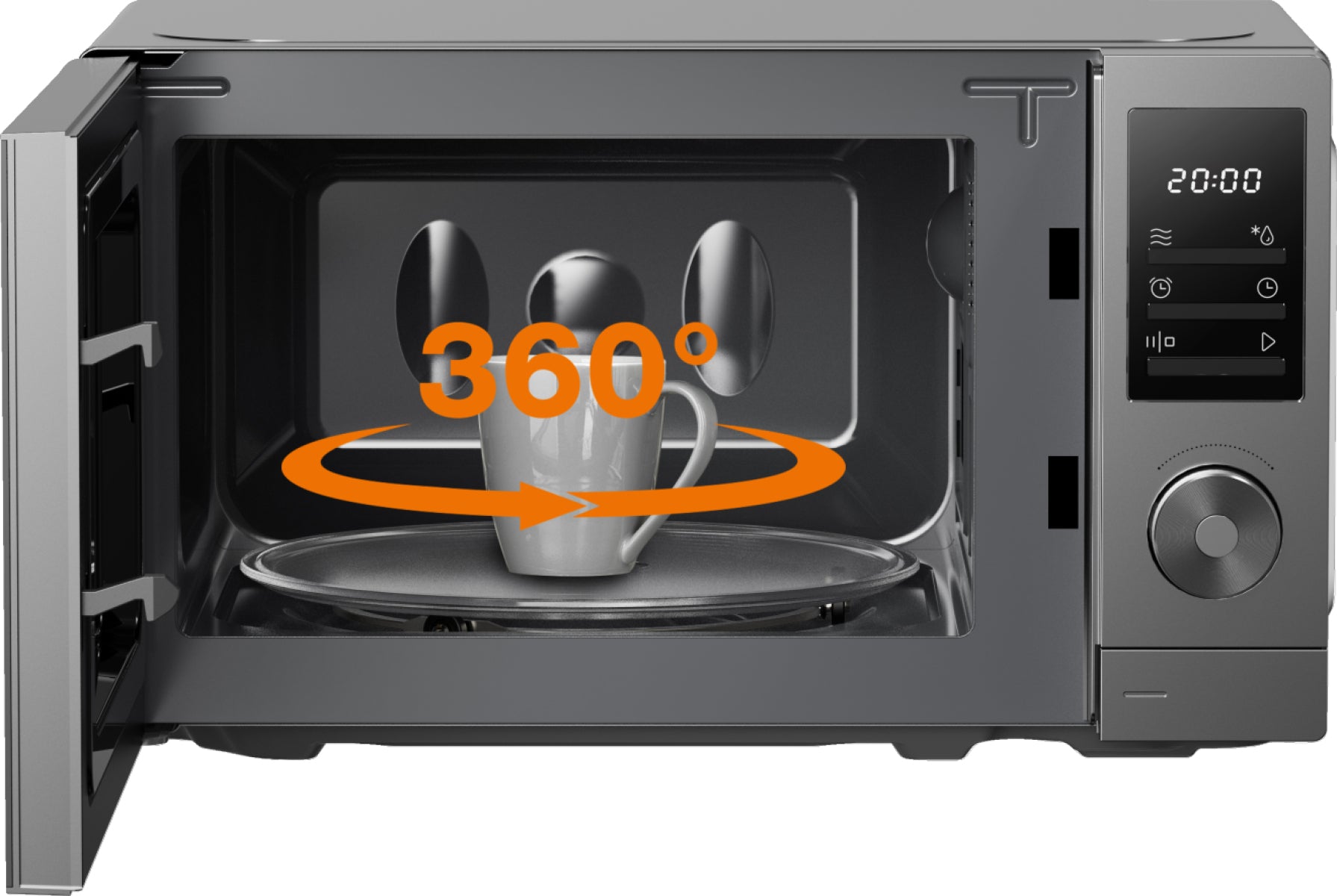 Gorenje Solo-Mikrowelle MO20A3T4 – 20 l, 700 W – schwarz/grau