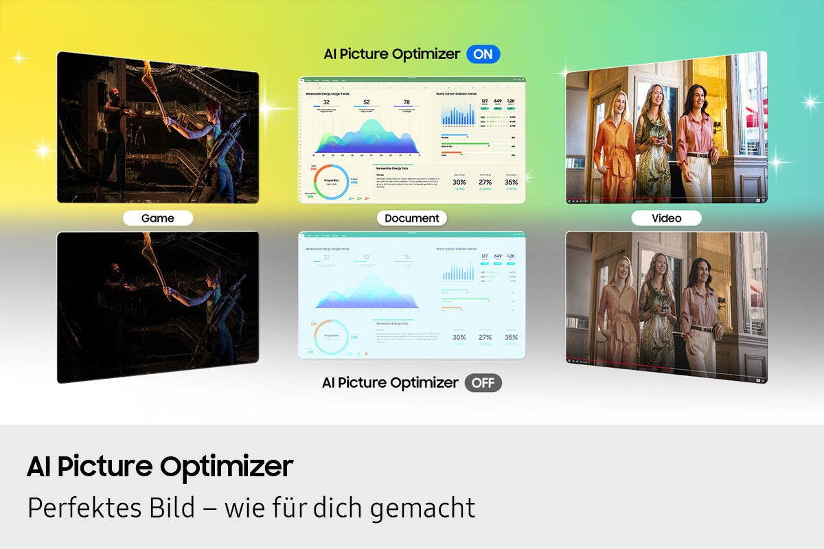 Samsung M70F – Monitor, 3840 × 2160 (UHD 4K), HDR10, KI-Bild
