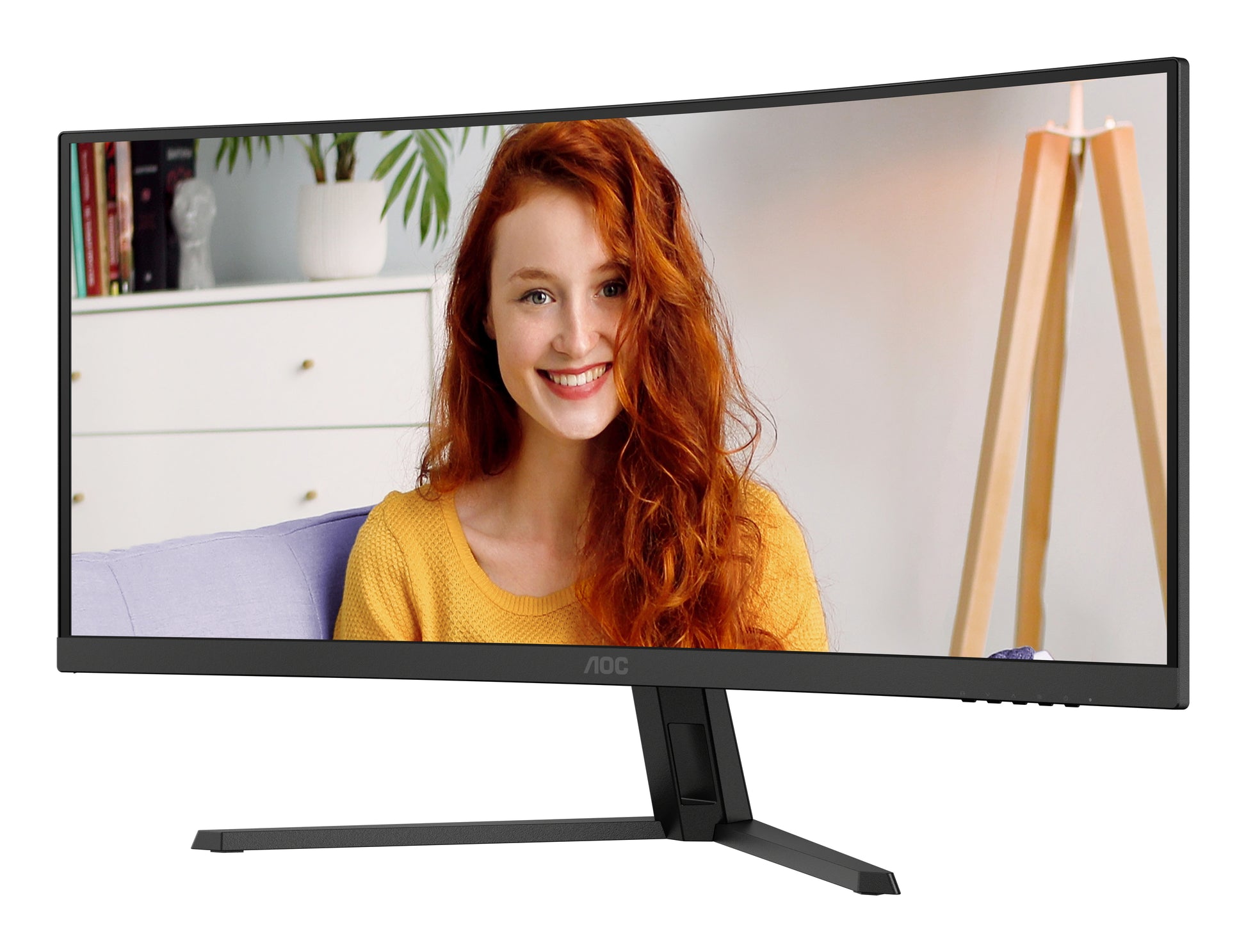 AOC CU34B3E – 34" Gebogener 1500R, 3440 × 1440 (UWQHD), VA, 120 Hz, HDR10