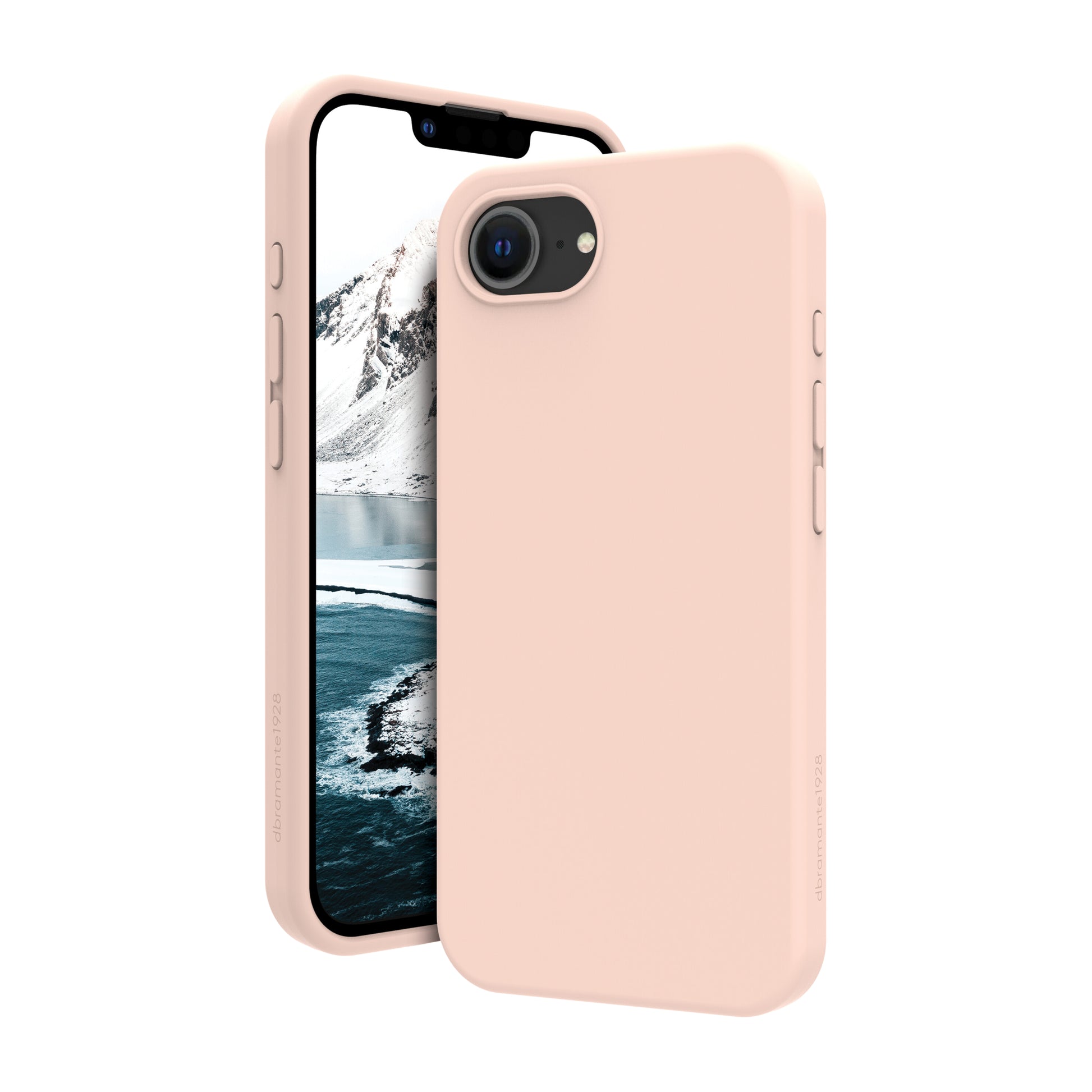 dbramante1928 Backcover – für Apple iPhone 16e, Recycling-Kunststoff, Pink Sand