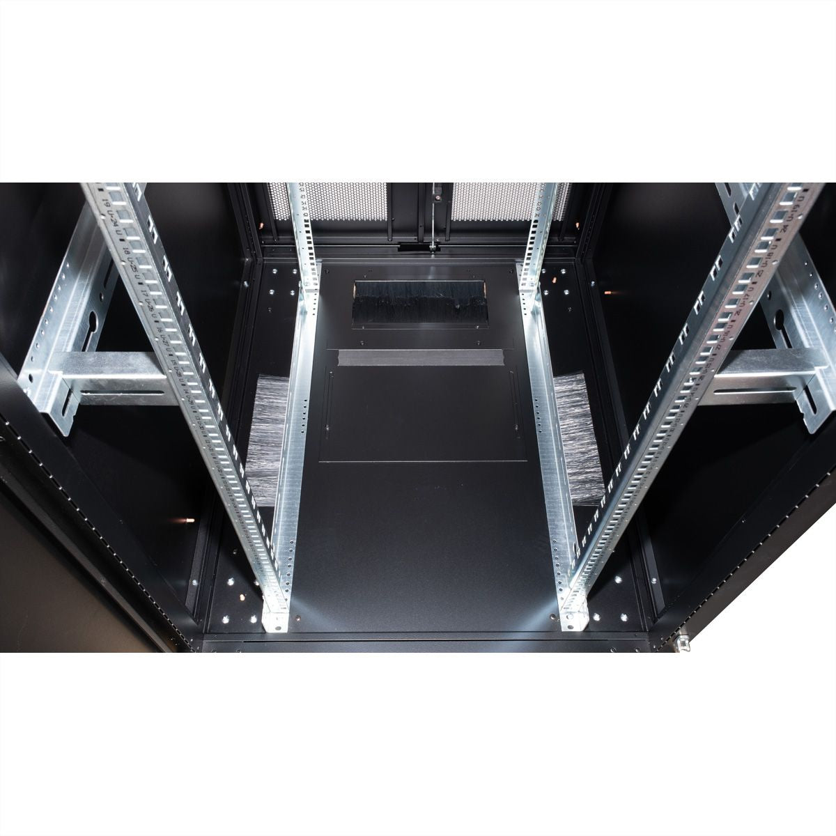 ROLINE Pro – 19" Netzwerkschrank 42U, IP20, abschliessbar, 800 × 1000 × 1970 mm, schwarz, Stahl