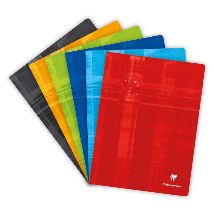 Clairefontaine Notizheft – 240 × 320 mm – 5 mm kariert – 60 Blatt – 90 g/m² – Softcover, mehrfarbig, PEFC