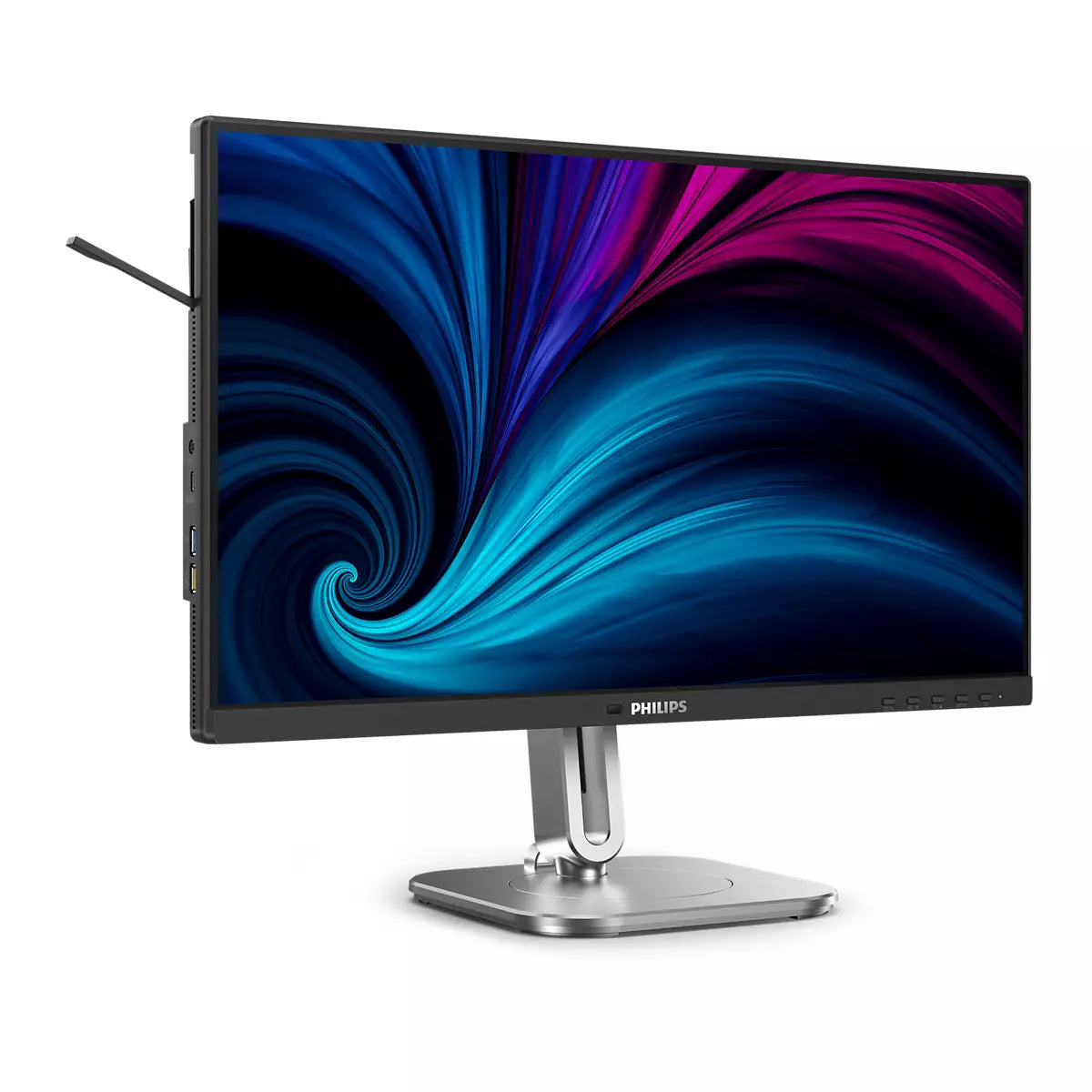 Philips 24B2U4301/00 – Monitor, 23,8", 300 cd/m², höhenverstellbar, USB-Hub, Lautsprecher, Daisy Chain, Grau