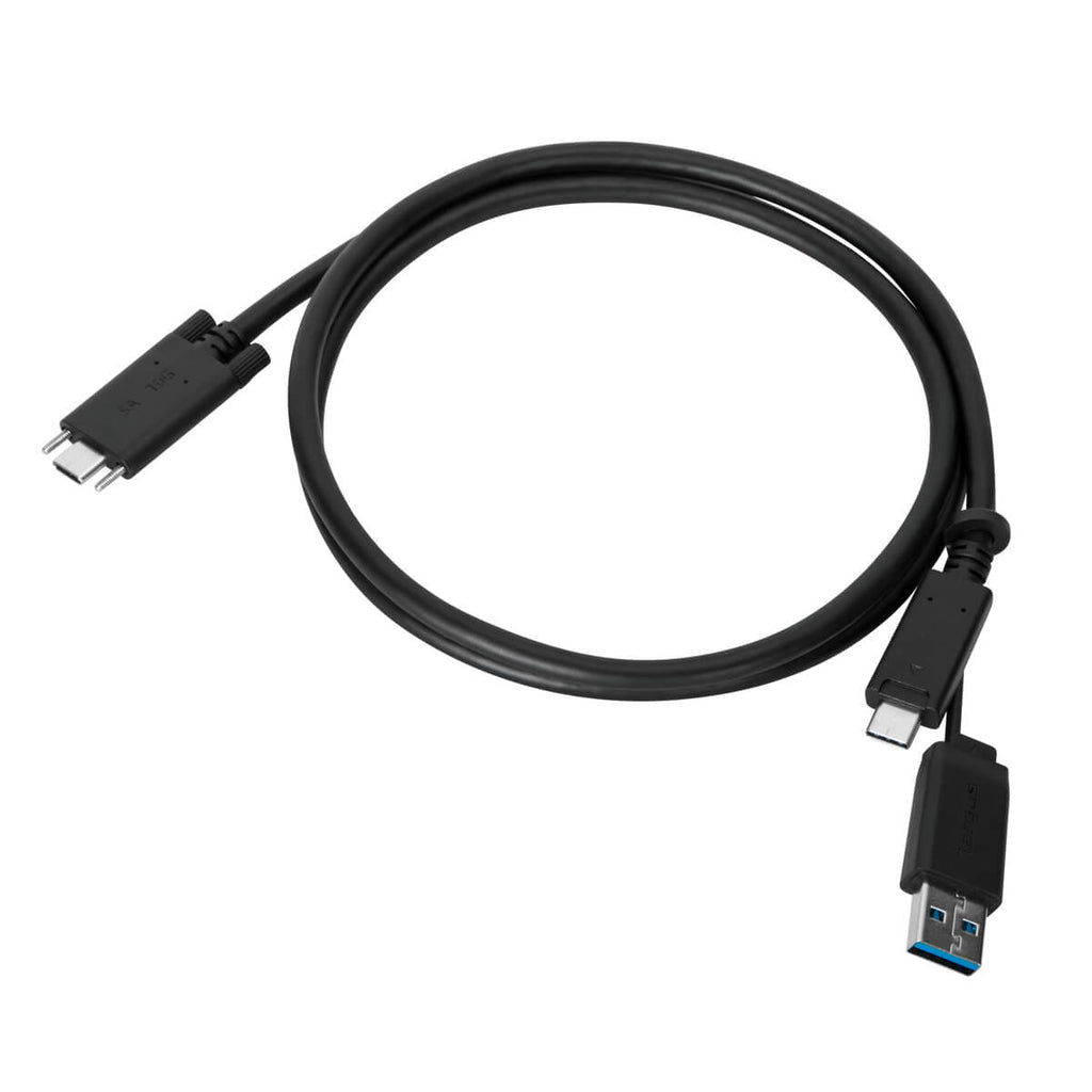 Targus 315EUZ Dockingstation – USB-A, 2× DP, 3× USB-A, 1× USB-C, 65 W PD, 3,5 mm Audio