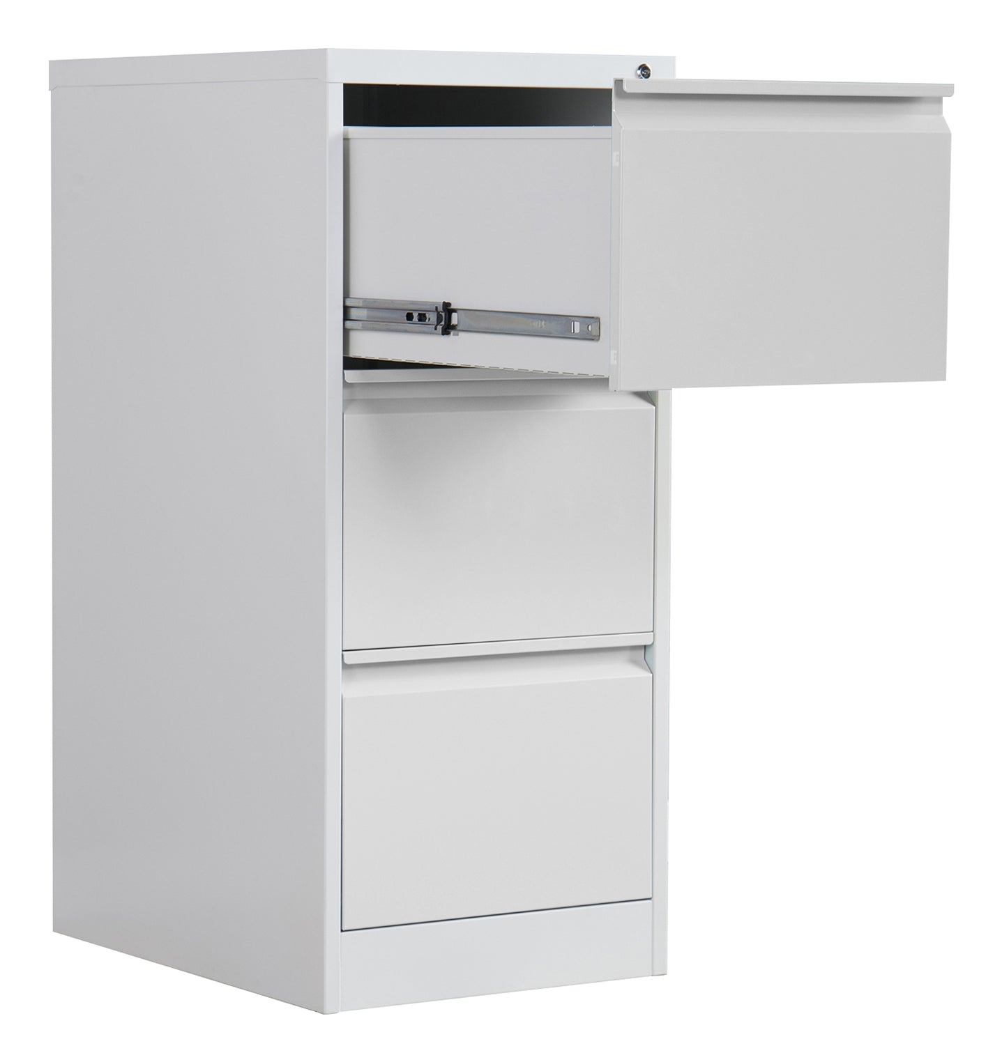 Phoenix Safe Co. FC1003GGK – Aktenschrank, 3 Schubladen, abschliessbar, Stahl, 450 × 620 × 1025 mm, Grau
