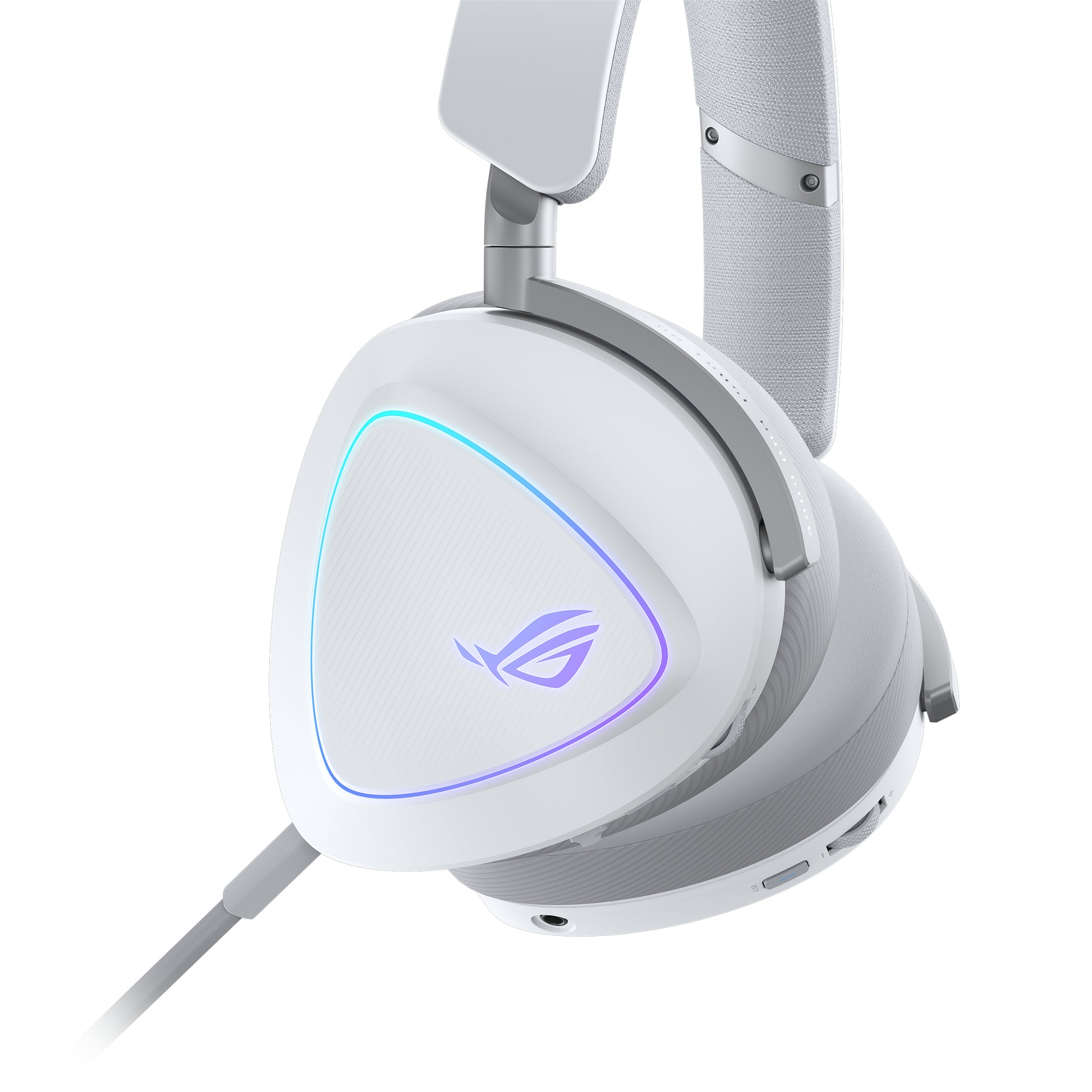 ASUS ROG Delta II WHT – Over-Ear Gaming-Headset – Bluetooth, 3,5 mm, mit Mikrofon – Weiss
