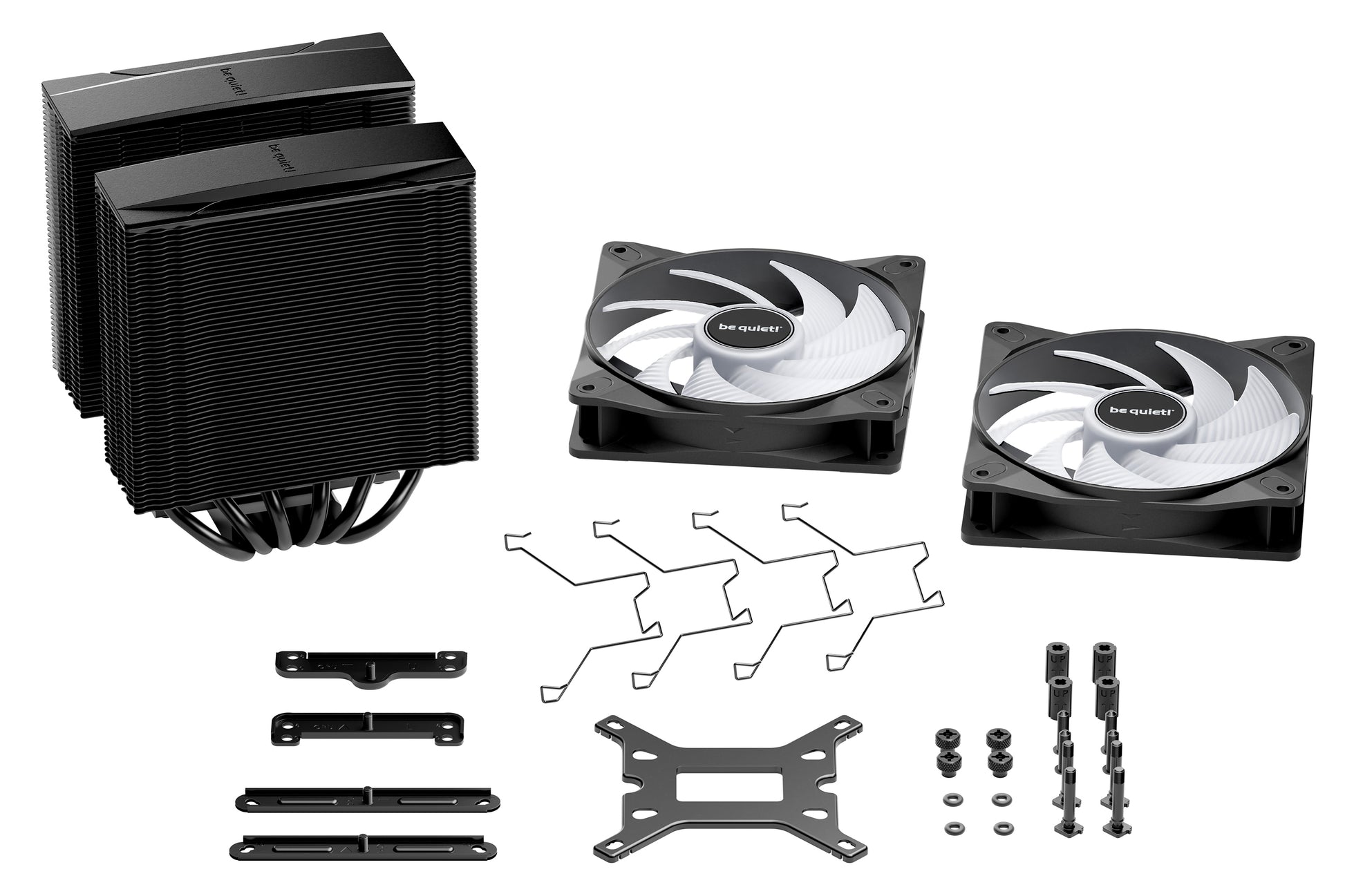 be quiet! be quiet Pure Rock Pro 3 LX – CPU-Kühler – 2×120 mm, 250 W TDP, RGB, 155 mm, Schwarz