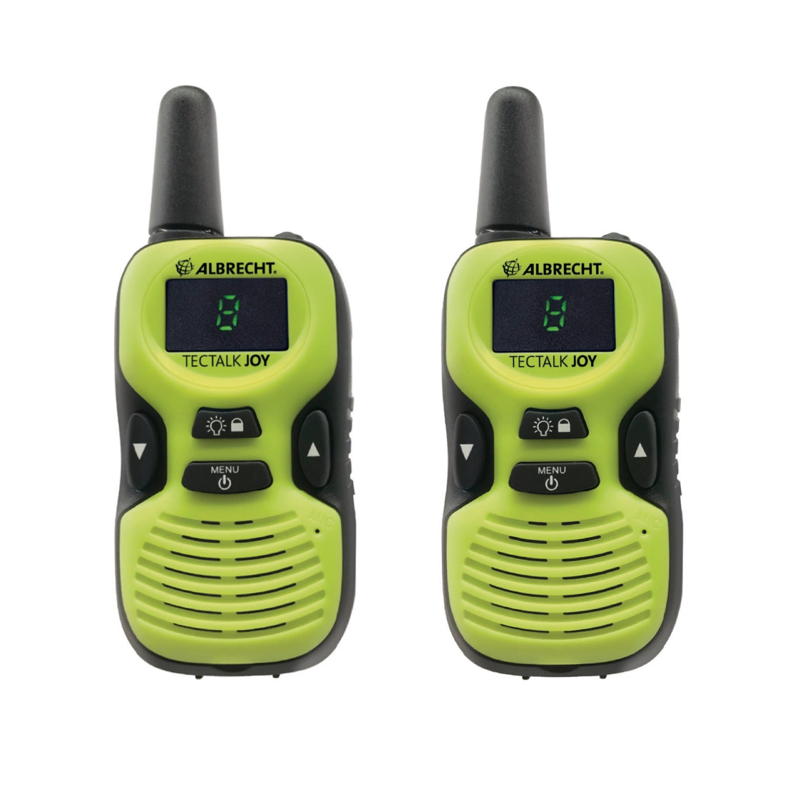 Albrecht Tectalk Joy – Funkgerät Set (2 Stück), 8 Kanäle, Reichweite bis 500 m, Micro-USB, AAA
