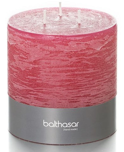 Balthasar Zylinderkerze – Ø 12 × 12 cm – Paraffin, Himbeer