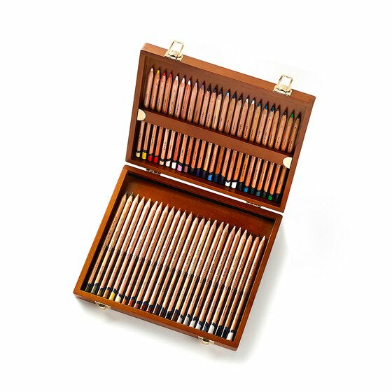 Derwent Buntstifte Professional Lightfast – 48 Farben, im Holzkoffer