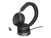 Jabra Evolve2 75 – Headset – USB‑A, Bluetooth – mit Ladestation, für Microsoft Teams