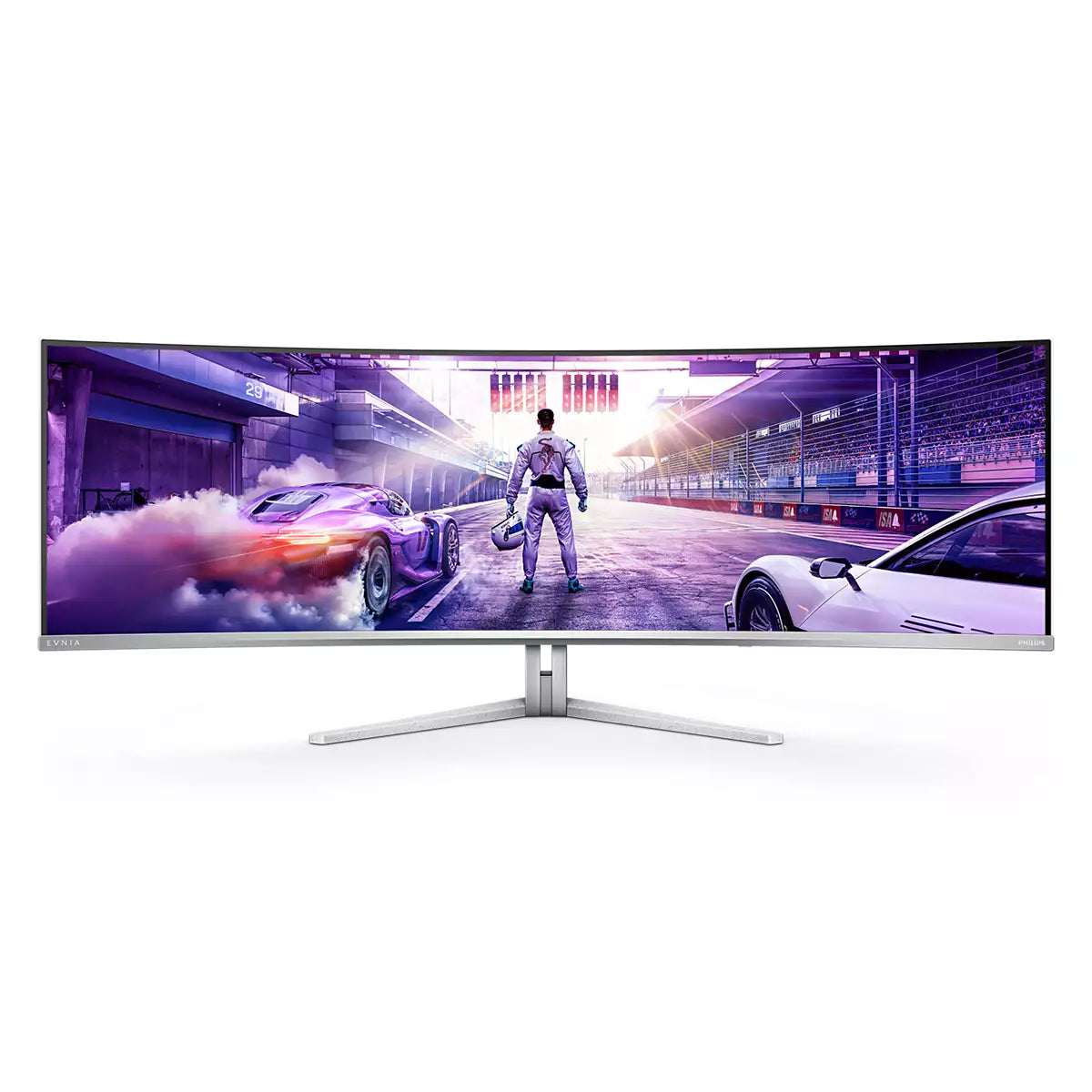 Philips 49M2C8900/00 – Monitor, 48,9", 250 cd/m², USB-C, DisplayPort, 2× HDMI, KVM, VESA 100 × 100, Weiss