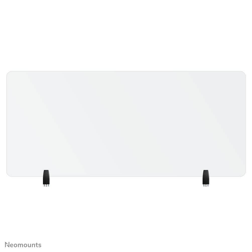 Neomounts Hygieneschutzschild – 1'580 × 650 mm, Gehärtetes Glas, Transparent, für Tischplatten 0–25 mm