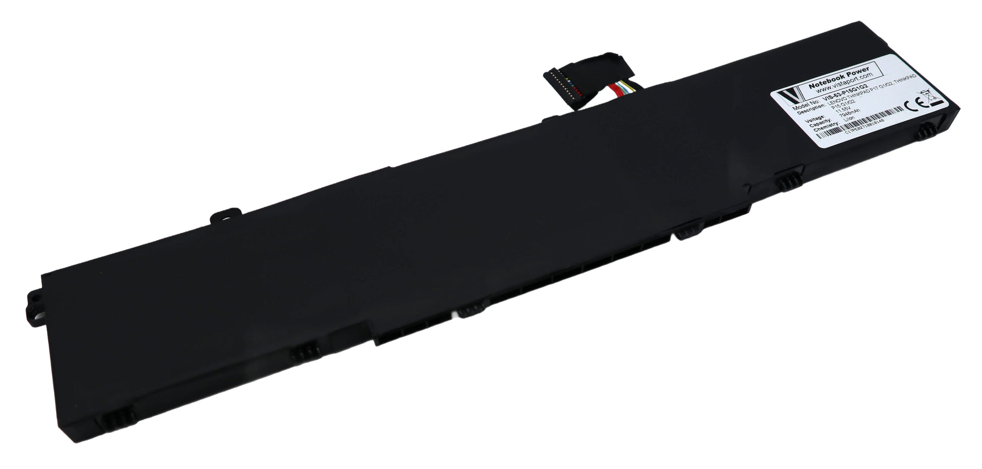 Vistaport Notebook-Akku – für ThinkPad P17/P15 (1.–2. Gen.) – 92 Wh, 11,55 V (Li‑Ion) – Schwarz