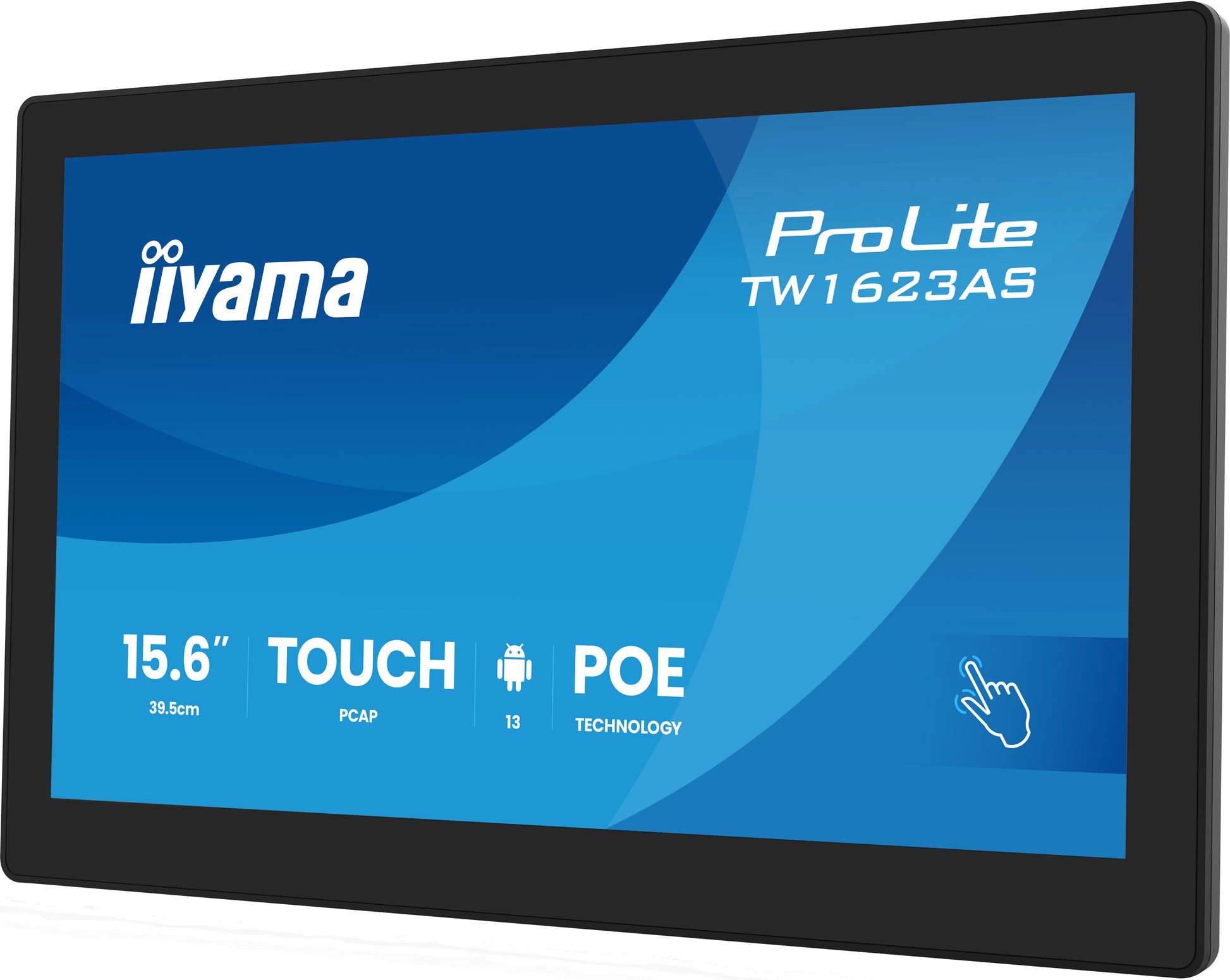 iiyama ProLite TW1623AS-B3P – 15,6", Full HD, 450 cd/m², IPS