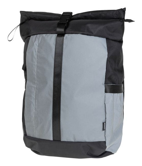 KOOR Notebook-Rucksack Veedi Rolltop Reflective – 22 l, reflektierend, wasserabweisend – Schwarz