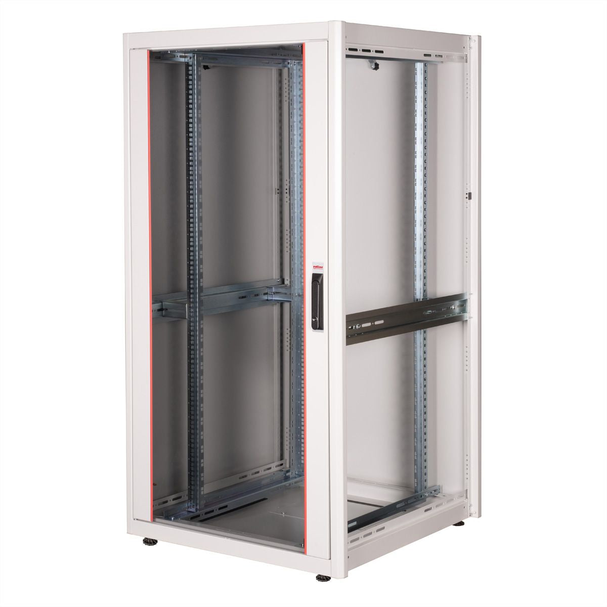 ROLINE Basic – 19" Netzwerkschrank 32U, IP20, abschliessbar, 800 × 800 × 1560 mm, lichtgrau, Stahl